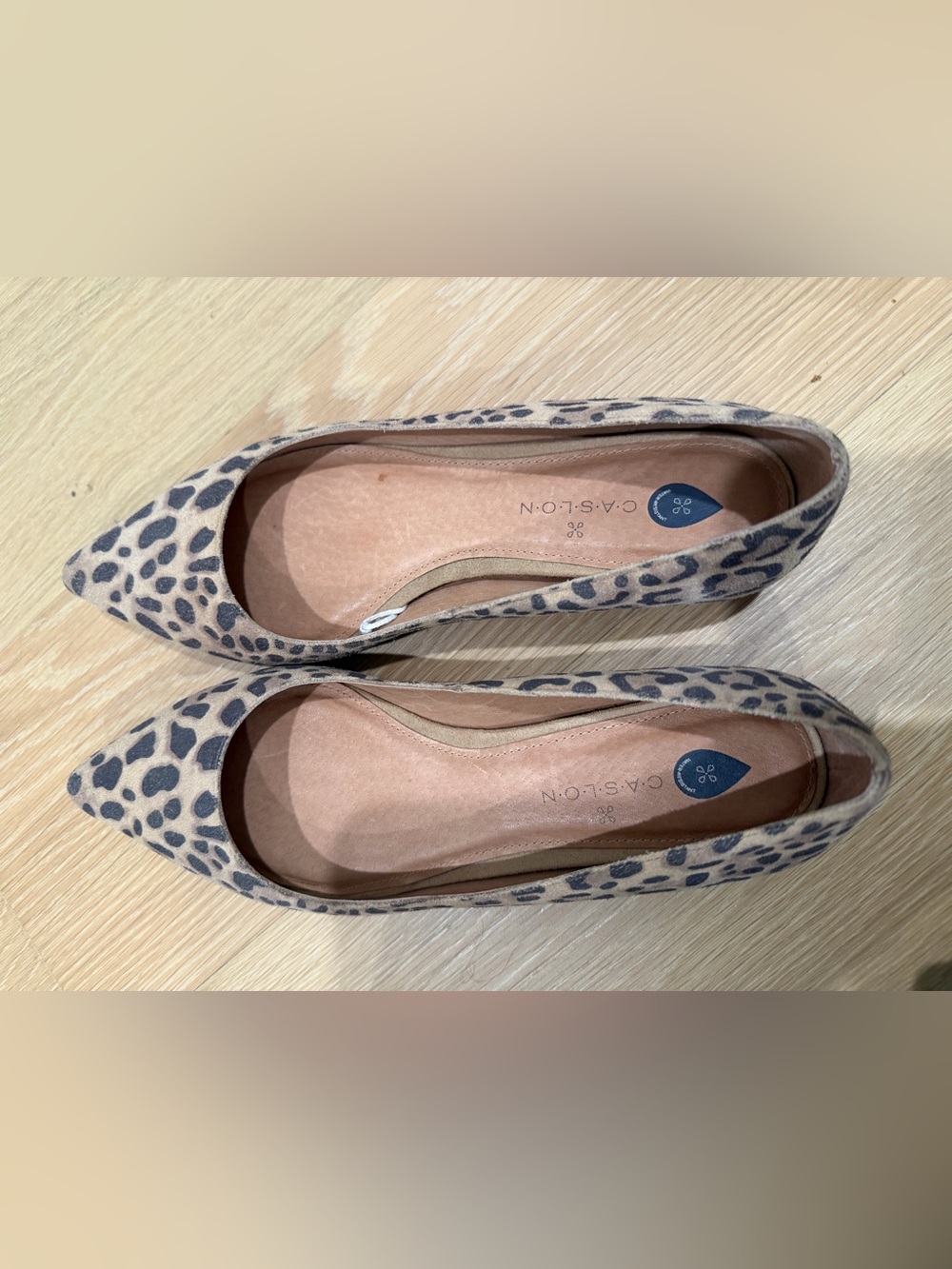 Caslon Leopard Print Flats in Size 7.5